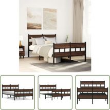 VidaXL Cadre de lit sans matelas avec tête de lit et pied de lit
