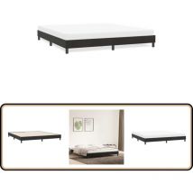 Cadre de lit sans matelas noir 180x220 cm velours - Vidaxl