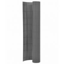 Vidaxl - Clôture de jardin,Barrière de jardin double face 110x500 cm Gris