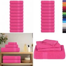 Essuie-mains 10 pcs rose 50x100 cm 360 g/m² 100% coton - Vidaxl