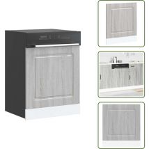 VidaXL Geschirrspülerblende Kalmar Grau Sonoma 60x1,5x67 cm