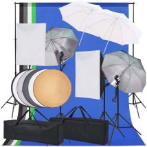 Kit d'éclairage de studio photo Vidaxl
