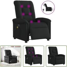 VidaXL Massagesessel Elektrisch Schwarz Stoff