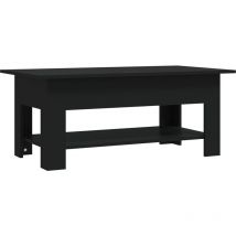 Vidaxl - Mesa de centro madera de ingeniería negra 102x55x42 cm