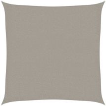 Voile d'ombrage 160 g/m² carré gris clair 2x2 m pehd
