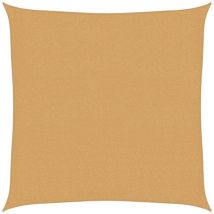 Voile d'ombrage 160 g/m² carré sable 2x2 m pehd Vidaxl