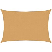 Voile d'ombrage 160 g/m² rectangulaire sable 2x3 m pehd Vidaxl
