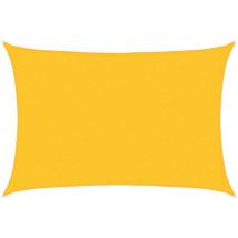 Voile d'ombrage 160 g/m² Jaune 2,5x3,5 m pehd Vidaxl