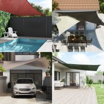 Voile d'ombrage 160 g/m² Anthracite 3x3 m pehd