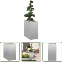 vidaXL Pflanzgefäß 40x80x80 cm Stahl verzinkt