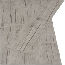 Lling - inlife Planches de plancher autoadhésives 4,46m² 3 mm pvc Chêne délavé