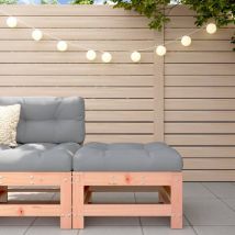Poggiapiedi da Giardino con Cuscino Legno Massello di Douglas - Vidaxl