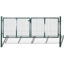 Vidaxl - Portail de clôture en grillage galvanisée 289x75cm / 306x125 cm