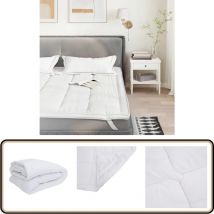 Protège-matelas blanc 140x200 cm - Vidaxl