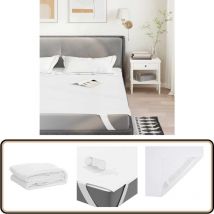 vidaXL Protège-matelas blanc 140x200 cm imperméable