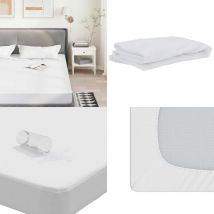 Protège-matelas blanc 140x200 cm imperméable - Vidaxl