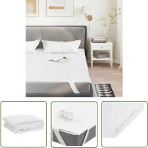 VidaXL Protège-matelas blanc 160x200 cm imperméable