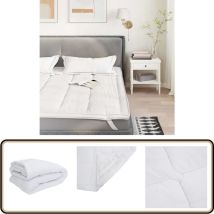 Protège-matelas blanc 180x200 cm - Vidaxl
