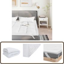 Protège-matelas blanc 200x200 cm - Vidaxl