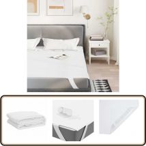 Protège-matelas blanc 90x190 cm imperméable - Vidaxl