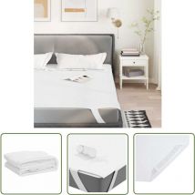 VidaXL Protège-matelas blanc 90x190 cm imperméable