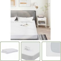 VidaXL Protège-matelas blanc 90x190 cm imperméable