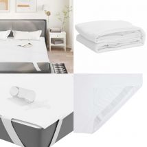 Protège-matelas blanc 90x190 cm imperméable - Vidaxl