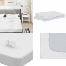 Protège-matelas blanc 90x190 cm imperméable - Vidaxl