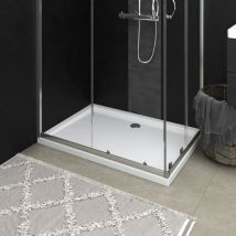 Doc&et² - Receveur de douche rectangulaire abs Blanc 70x100 cm - The Living Store - Blanc