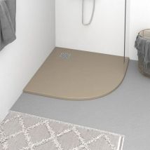 Doc&et² - Receveur de douche smc Marron 90x90 cm - The Living Store - Brun