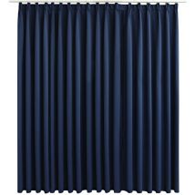 Lling - inlife Rideau occultant avec crochets Bleu 290x245 cm