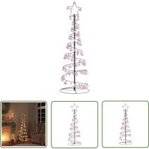 VidaXL Sapin de Noël à led avec boules 100 led blanc chaud 150 cm
