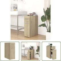 The Living Store Apothekerschrank Sonoma-Eiche 20x45,5x60 cm Holzwerkstoff - Apothekenregal - Aufbewahrungsregale - Küchenorganisation