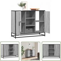 VidaXL Sideboard Grau Sonoma 92x35x76 cm Holzwerkstoff
