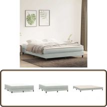 Vidaxl - Sommier à lattes de lit sans matelas gris clair 180x220 cm