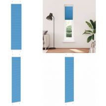 Vidaxl - Store plissé bleu 50x200 cm largeur du tissu 49,4 cm polyester