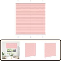 Store plissé rose 115x100 cm largeur du tissu 114,4cm polyester - Vidaxl