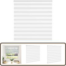 Vidaxl - Store zèbre blanc 150x100 cm largeur du tissu 145,9cm polyester