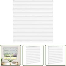 The Living Store - vidaXL Store zèbre blanc 150x100 cm largeur du tissu 145,9cm polyester