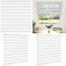 Vidaxl - Store zèbre blanc 150x100 cm largeur du tissu 145,9cm polyester