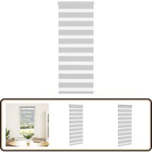 Vidaxl - Store zèbre gris clair largeur du tissu 50,9 cm polyester
