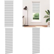 Store zèbre gris clair largeur du tissu 80,9 cm polyester - Vidaxl