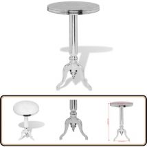 Vidaxl - Table auxiliaire ronde Aluminium Argenté