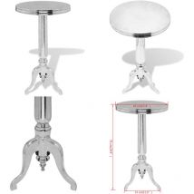 Vidaxl - Table auxiliaire ronde Aluminium Argenté