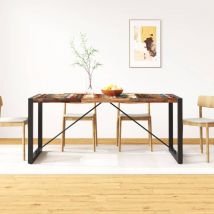 Nova - fimei Table de salle à manger Bois de récupération massif 180 cm