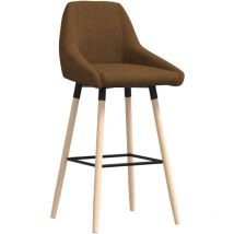 Vidaxl - Tabouret de bar Marron Tissu Marron