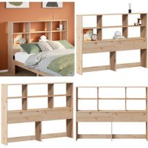 Tête de lit avec rangement 160 cm bois massif de pin - Vidaxl