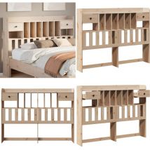 Tête de lit avec rangement 160 cm bois massif de pin - Vidaxl