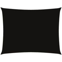 vidaXL Parasole a Vela Oxford Rettangolare 5x6 m Nero