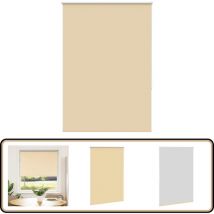 Verdunkelungsrollo Beige 105x150 cm Stoffbreite 100,7 cm - Vidaxl